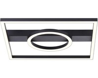 Led Deckenleuchte 24 W 2700 Lm 3000 K B 40 Cm Maureen Schwarz