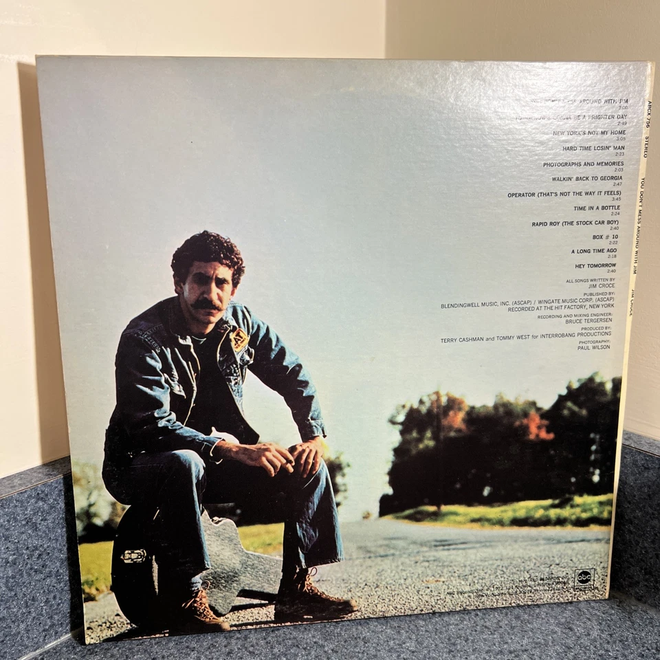 JIM CROCE YOU DON'T MESS AROUND WITH THE JIM 12" LP VG+ VINYL RECORD ABC 1972 - Image 2 of 4