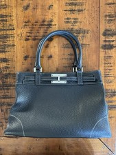 Rossi Caruso Black Leather Handbag/shoulder bag NWOT high quality leather