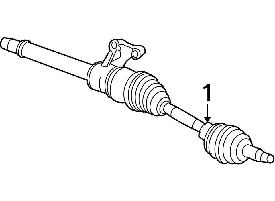 Передний приводной вал оси калибра 2007-2012 Dodge Cv C/v TA7TL - Изображение 4 из 4