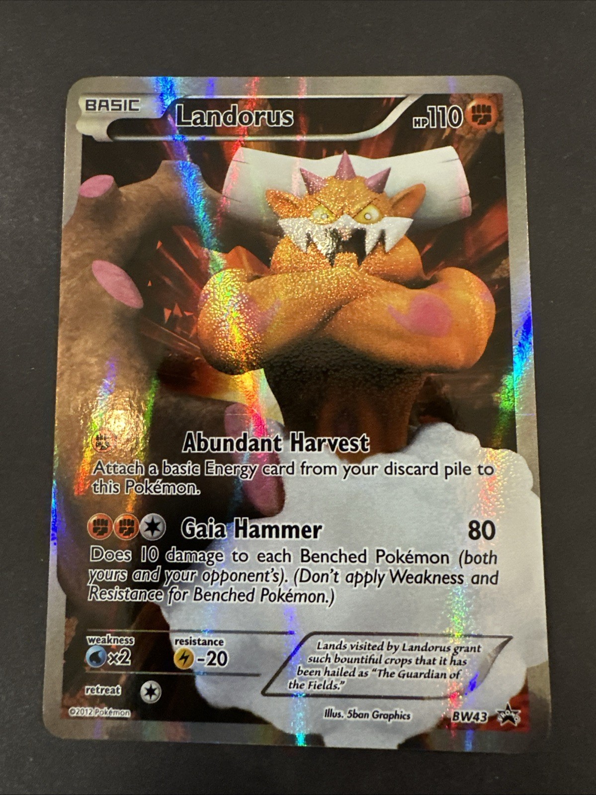 Landorus BW43 Black And White Promo Holo Pokemon LP