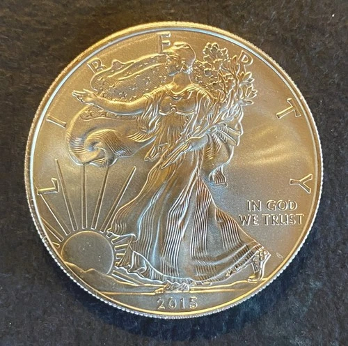 BU 2015 American Silver Eagle 1 Troy Oz .999 Fine Silver