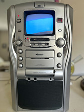 Memorex MKS8503 Karaoke System CD G Cassette 5.5 Monitor Camera TESTED