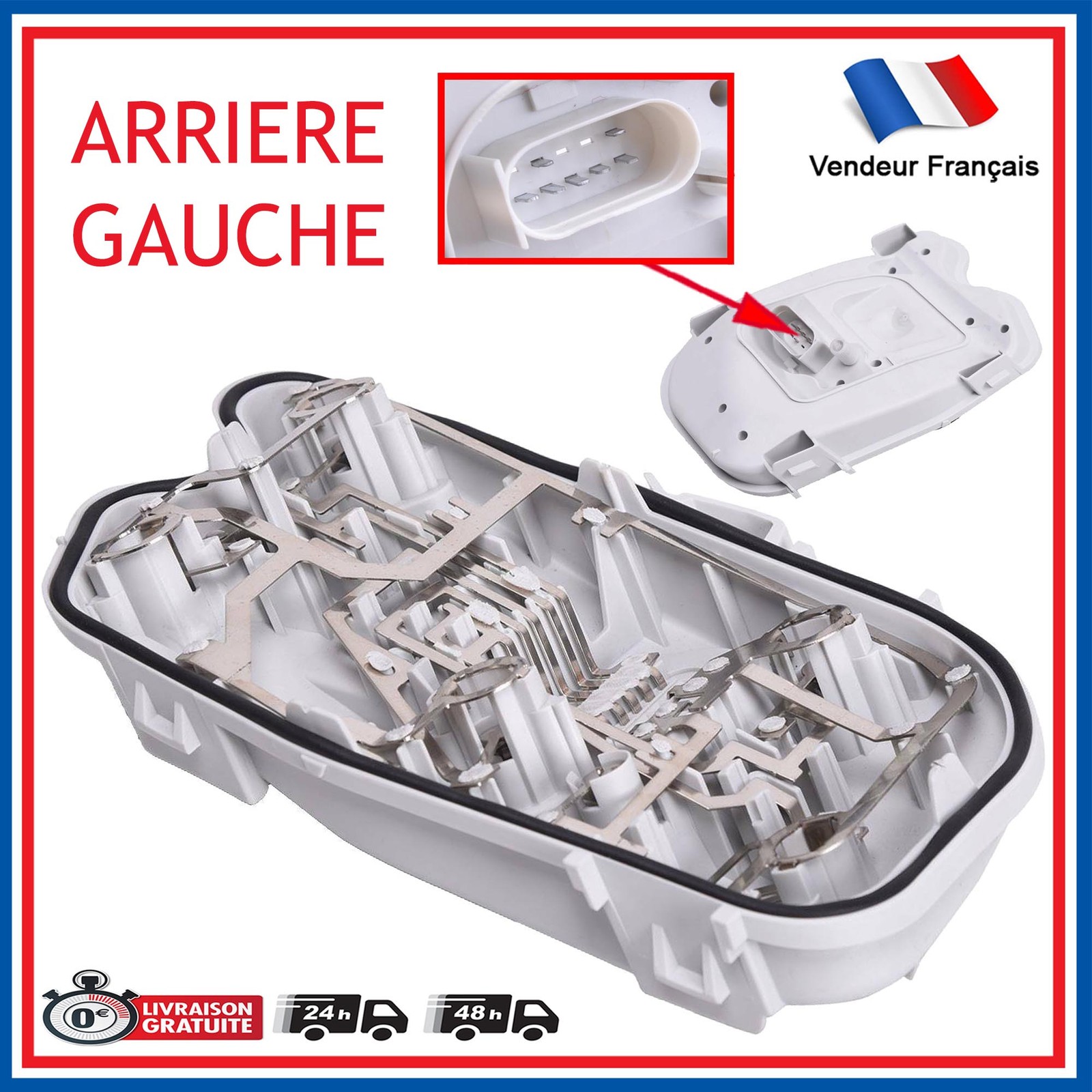 Support de lampe pour feu gauche Audi A6 4F5945221C finition premium