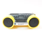 Vintage SONY ESP Sports yellow AM/FM radio cassette CD player boombox CFD-980