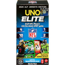 2025 Uno Elite ALT JERSEY Edition NFL BLUE FOIL - PICK YOUR CARD