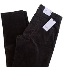 Goodfellow  Co Straight Leg Slim Fit Men's Corduroy 5-Pocket Black Pant 30 x 32