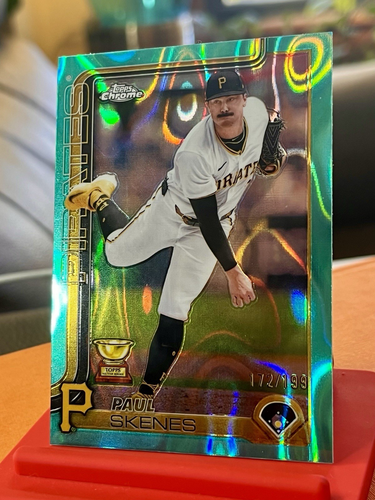 2025 Topps Chrome Paul Skenes /199 Aqua Lava Refractor #300 - ROY - CY YOUNG!!!