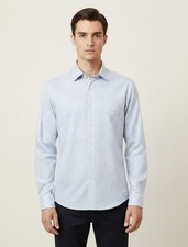 85 Calvin Klein Mens STEEL Slim-Fit Non-Iron Stretch Shirt