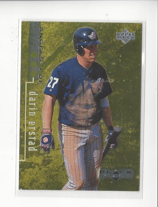 1999 Black Diamond Triple #1 Darin Erstad Angels /1500 