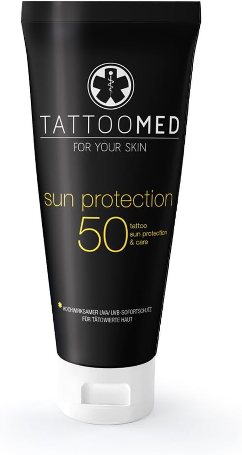Crème Solaire Tatouage SPF 50 Tube Voyage de 75ml pour une Protection Maximale