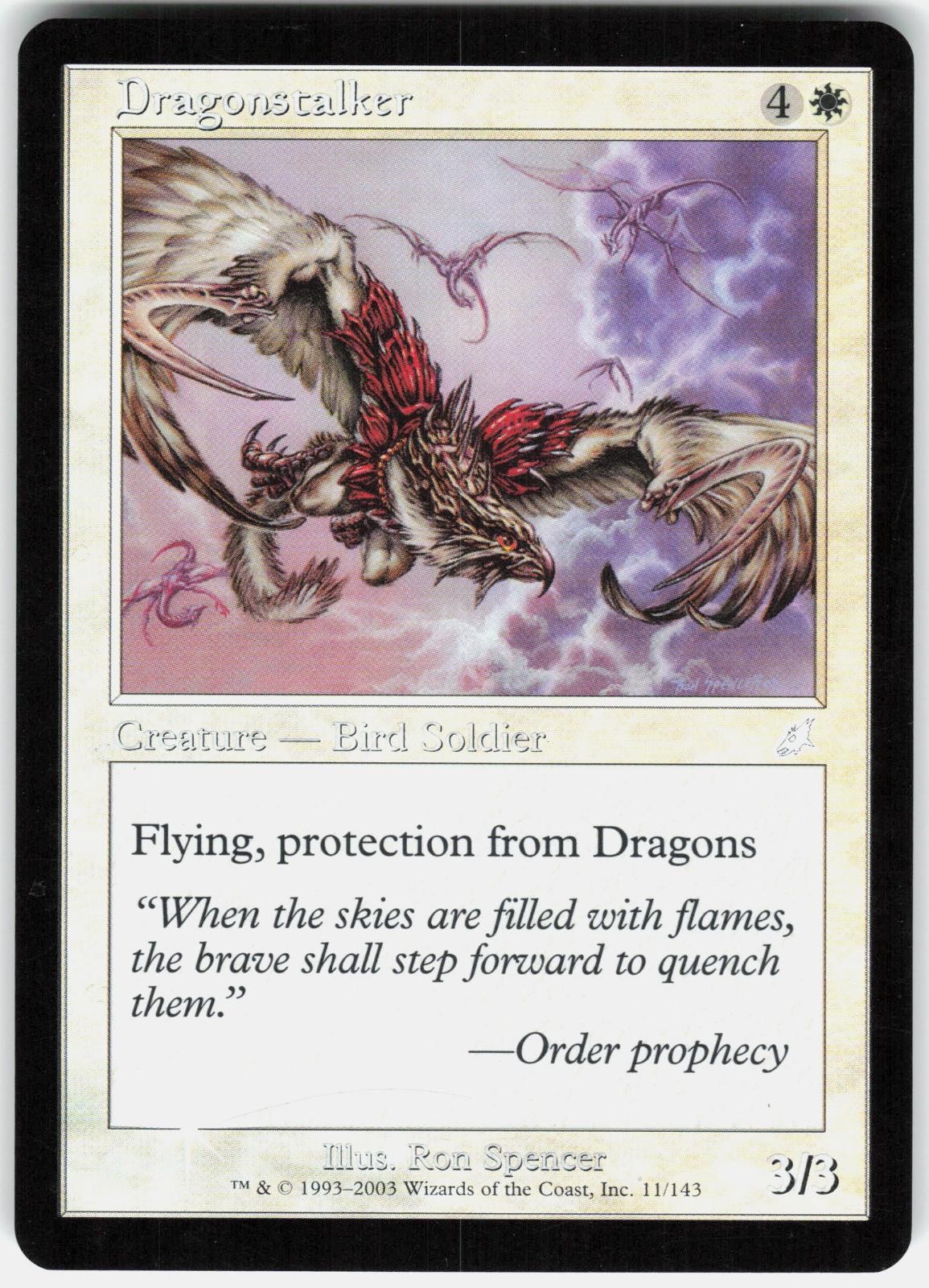 Dragonstalker 11 Uncommon Scourge Magic: The Gathering Foil Lightly Played
