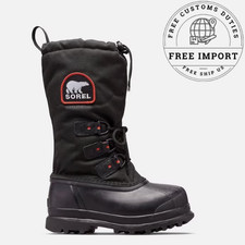 NEW! Women's Sorel GLACIER™ XT Women's Winter Boot Black/Red Quartz Free Ship US