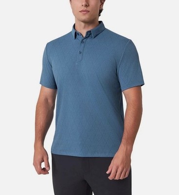 NWT Modern Ambition Men's S Blue Active Polo Shirt  C0742
