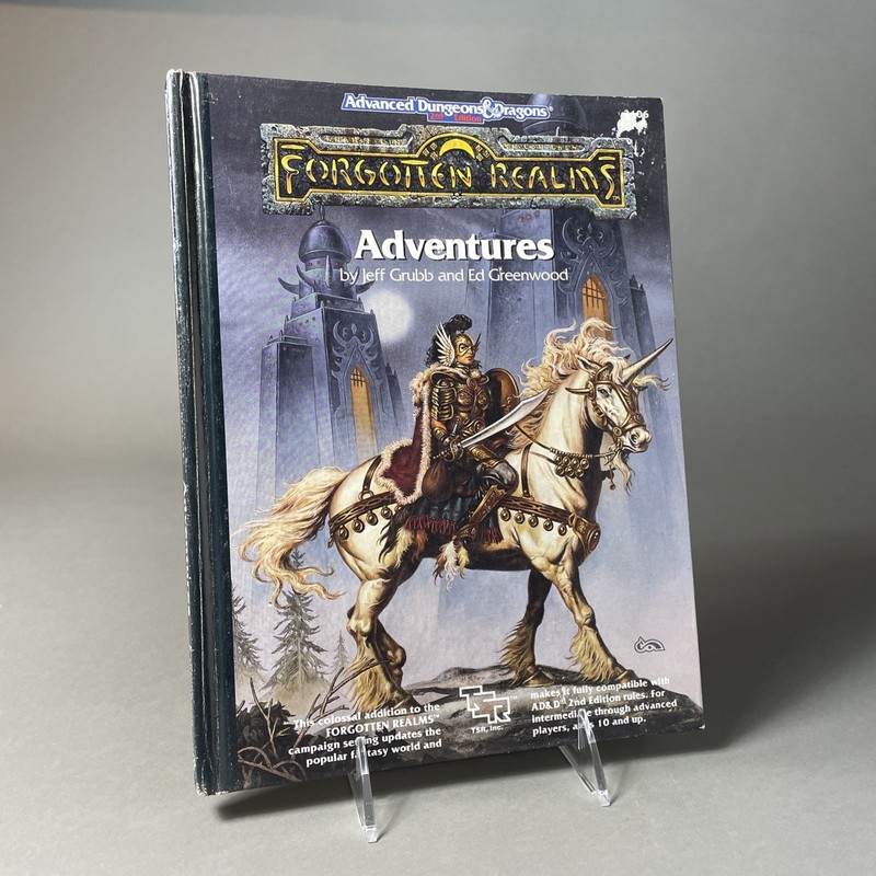1990 Advanced Dungeons & Dragons 2nd Edition Forgotten Realms Adventures TSR 1st