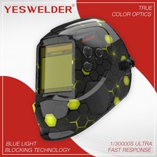 True Color Extra Large View Welding Helmet, Auto Darkening Welder Mask
