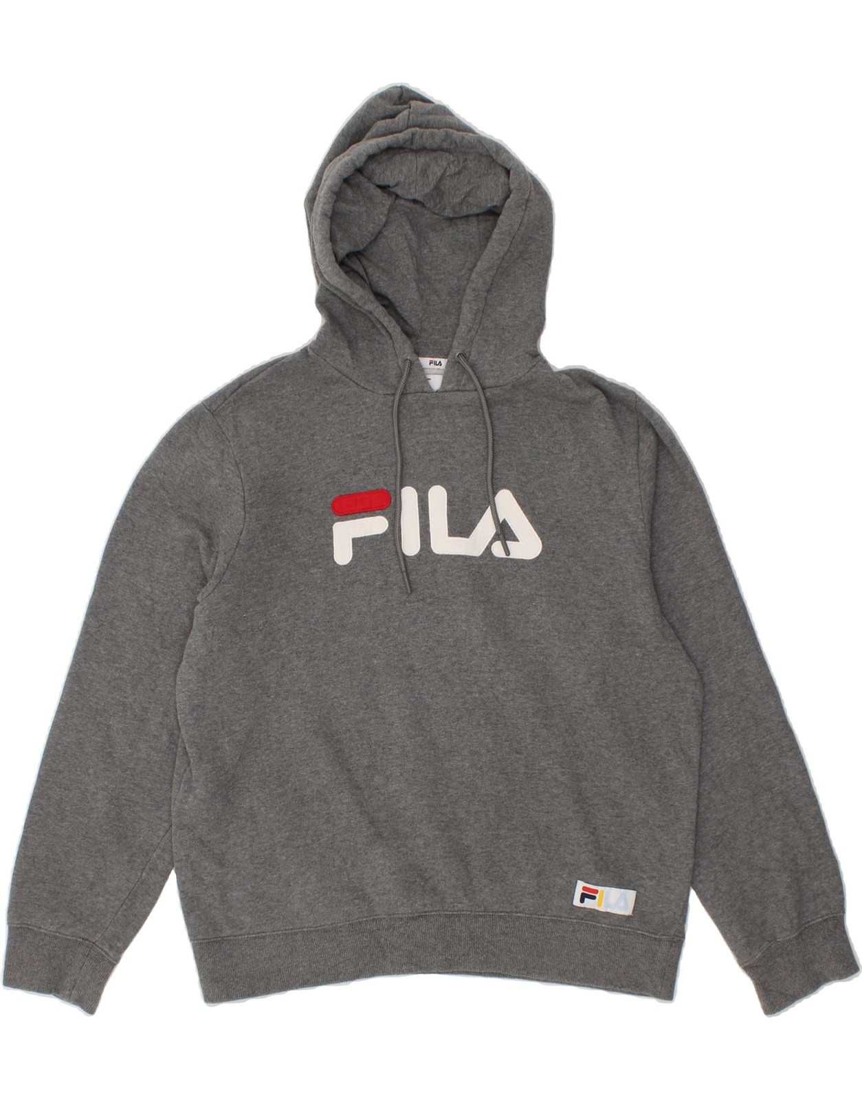FILA Maglione Uomo Grafico con Cappuccio Grande Grigio Cotone CB32