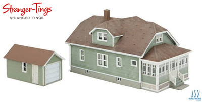 Walthers Cornerstone American Bungalow with Single Car Garage Bausatz 1:87 HO