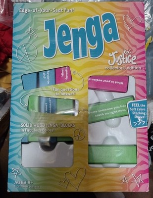 Jenga Classic Game Justice Juniors Store Stacking Tower Game Collector's Edition