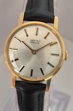 Vintage VERTEX REVUE Ladies Watch+Case , Manual wind, Gold Plated, 17J  SERVICED