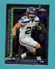 2025 Topps Chrome Football Zach Charbonnet #279 Seattle Seahawks