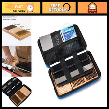 Ski & Snowboard Waxing Tuning Kit with Brush & Storage Box - Travel Tools Set