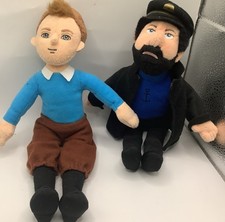 TY beanie babies The Adventures Of Tintin  and Captain Haddock  10” GC Preloved 