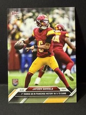 2024 Topps Now Football #16 Jayden Daniels Rookie Card RC 5+ TD Game. rookie card picture