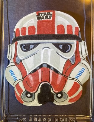 2021 Topps Star Wars Chrome Legacy Die Cut Sketch Stormtrooper 1/1