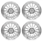 17" MFLOW WHEELS MF04 17x9 +0 6X5.5 6X139.7 SILVER FIT 4RUNNER TACOMA FJ CRUISER