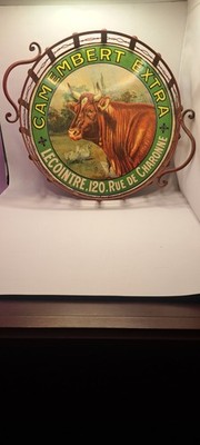 Gorgeous Collectible Metal Tray ''Camembert Extra'' 14''