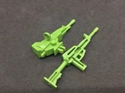 Vintage G1 Transformers Roadbuster 2 Weapons Green Linear Blaster & Rifle 1985