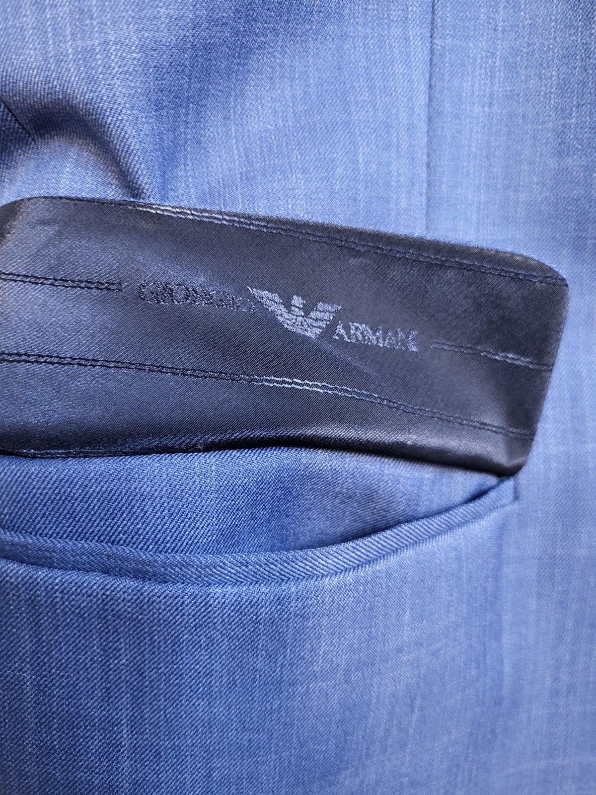 Georgio Armani Single Breasted  Jacket  Medium Bl… - image 8