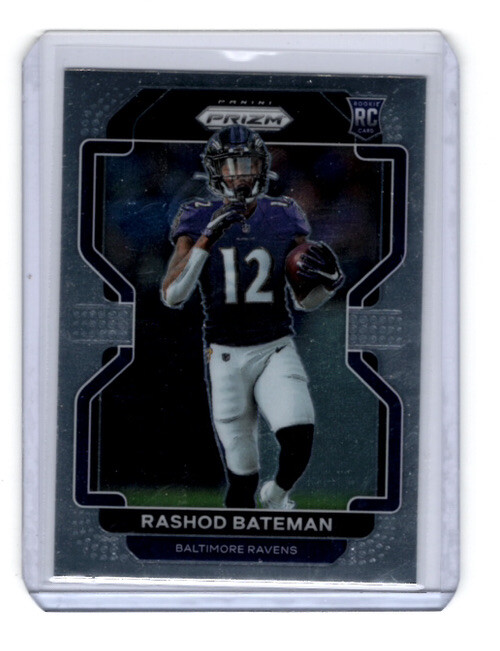2021 Panini Prizm #340 Rashod Bateman Base Rookie RC Baltimore Ravens