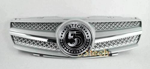 R230 SL500 SL600 03~06 Grille Grill MESH Silver 1 FIN AMG Style - Изображение 2 из 4