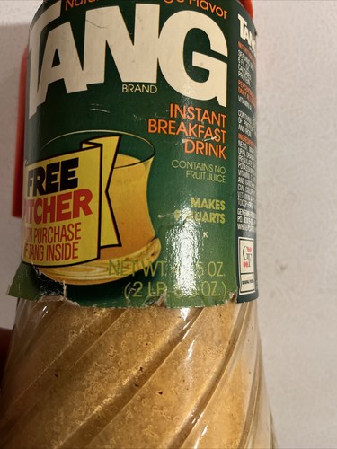 Vintage 1982 Tang General Foods Orange Drink Glass Pitcher NOS Unopened Full - Picture 11 of 14