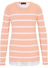 Umstandspullover Stillpullover Gr. 44/46 Altrosa Damen Langarm Strick-Pulli Neu