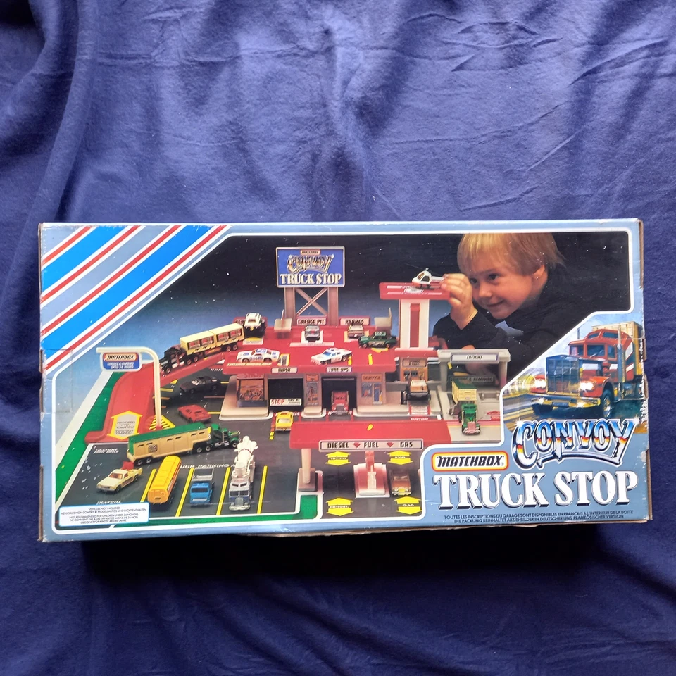 Matchbox Convoy Truck Stop empty box üres doboz 1983 - Image 3 of 4
