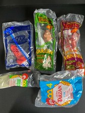 VINTAGE MCDONALDS HAPPY MEAL TOYS DISNEY TARZAN TANTOR BIGGER TOYS SEALED