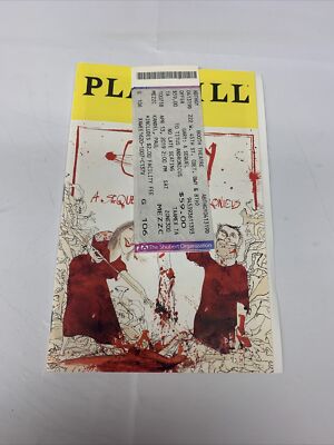Gary: A Sequel to Titus Andronicus New York Playbill w/ Original Ticket Stubs