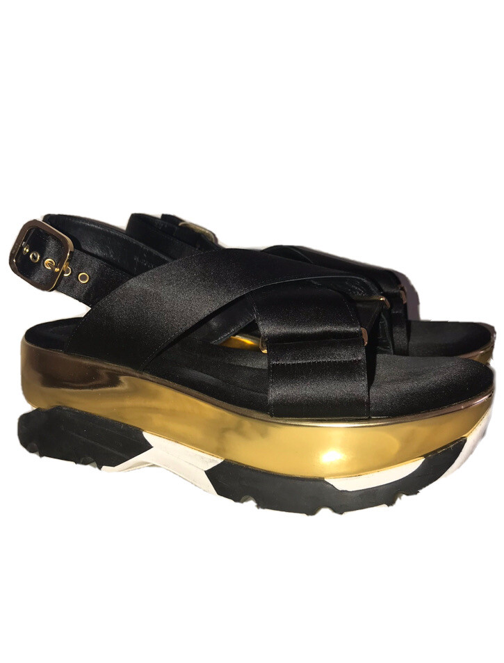 Marni Platform Sandals 41 Black