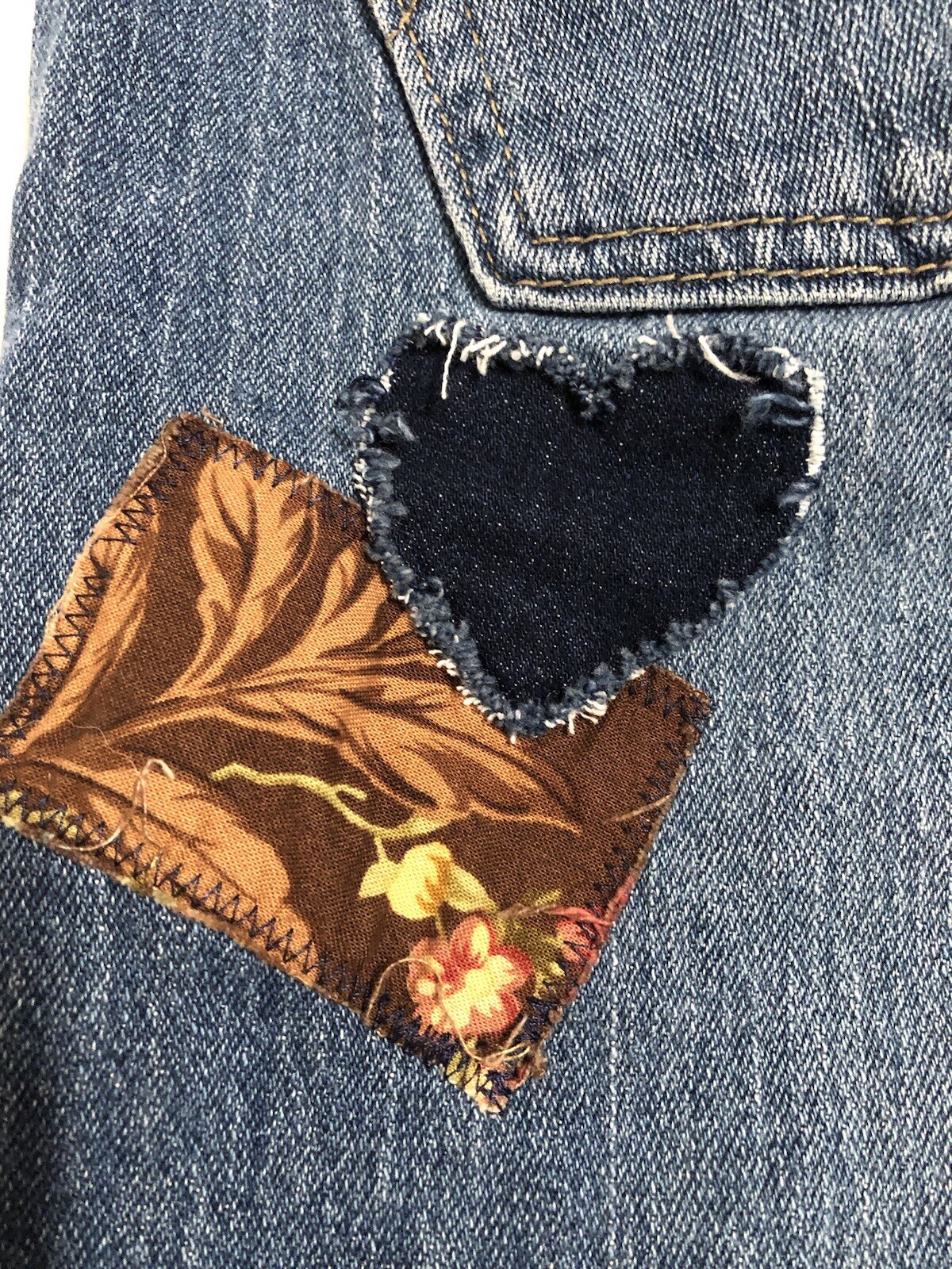Levis Handmade Patchwork Patched Jeans Unique OOA… - image 9