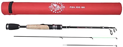 Fish Rig 180 Compact lightweight strong telescopic 180cm Spin Travel fishing rod