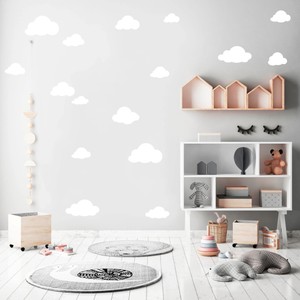 Wandtattoo Wolken Set Farbe Weiss 12356 Cloud Kinderzimmer Deko Baby Himmel Decor Ebay