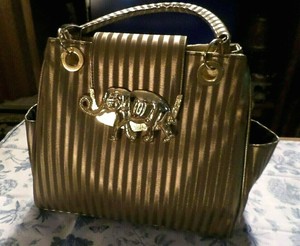 striped purse