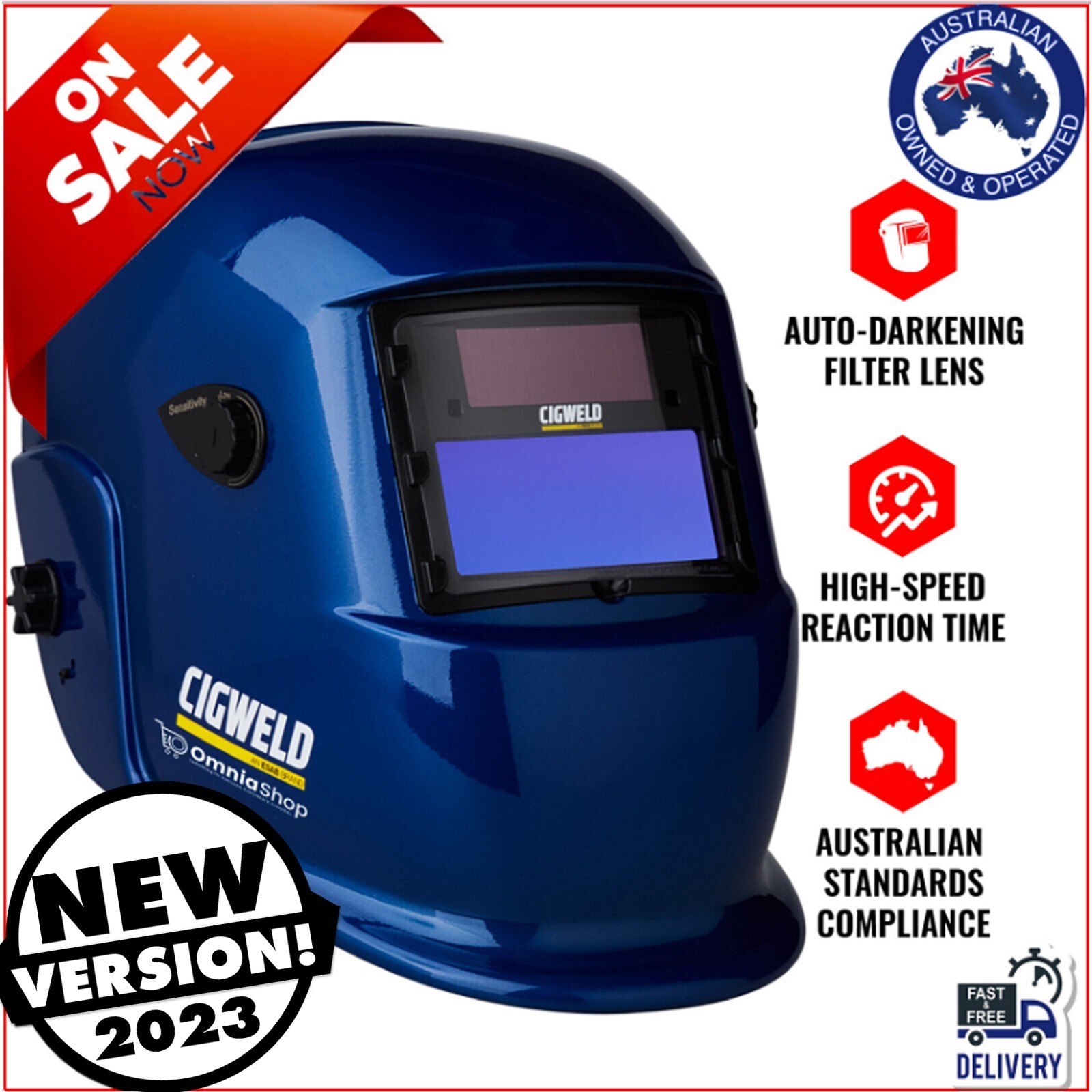 Cigweld Welding Helmet Auto Darkening Variable Shade Welder Weldskil