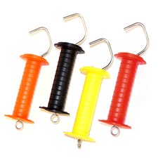 2x Electric FENCE HEAVY DUTY GATE HANDLE - Fencing Internal Spring Hook UK