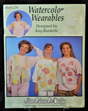 Watercolor Wearables Book 276 Pattern Kappie Originals Craft Clothing Painting