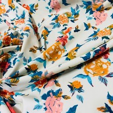 Spandex Fabric Vintage Floral Print 4-way Stretch 60" wide Swimsuit By The Yard