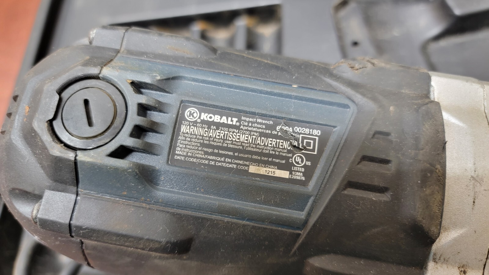 Kobalt 6904 120Volt 1/2" Corded Reversible Impact Wrench in Hard Carry